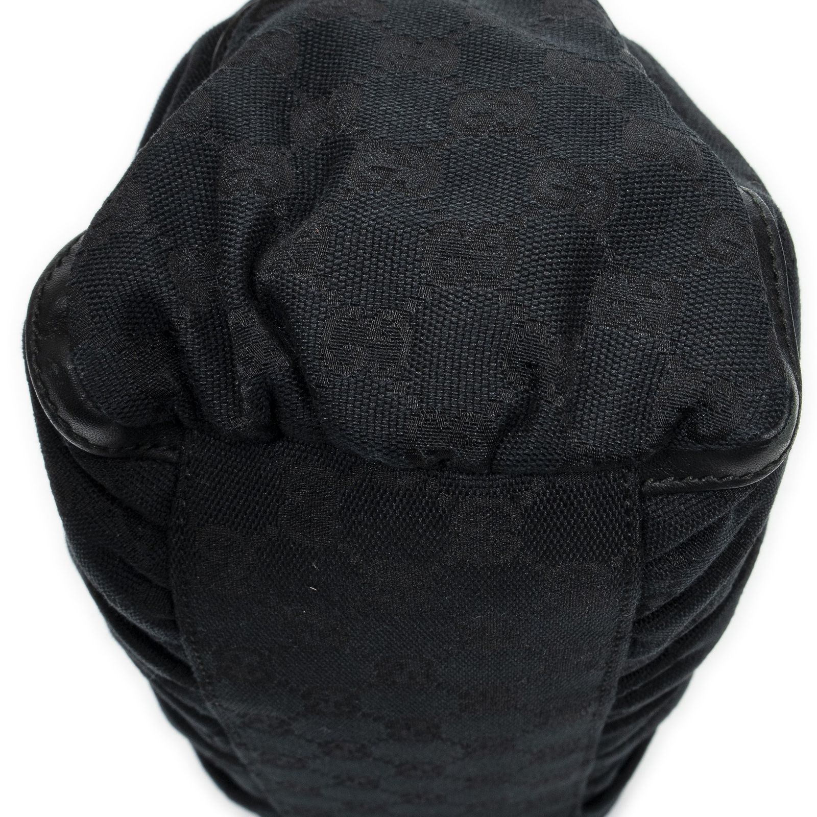 GUCCI グッチスモール D リング ホーボー黒GGキャンバスA WWW_DECORATOM_COM_BR