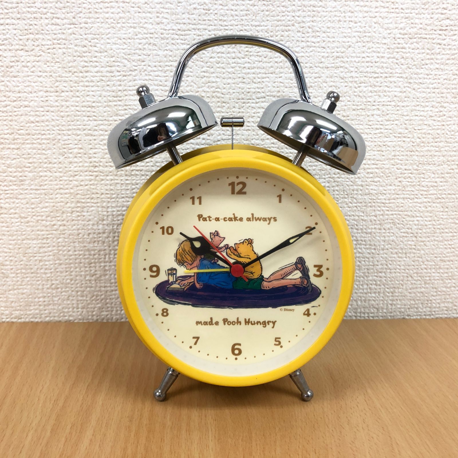 未使用品】くまのプーさん CLASSIC POOH 目覚まし時計 Alarm Clock 