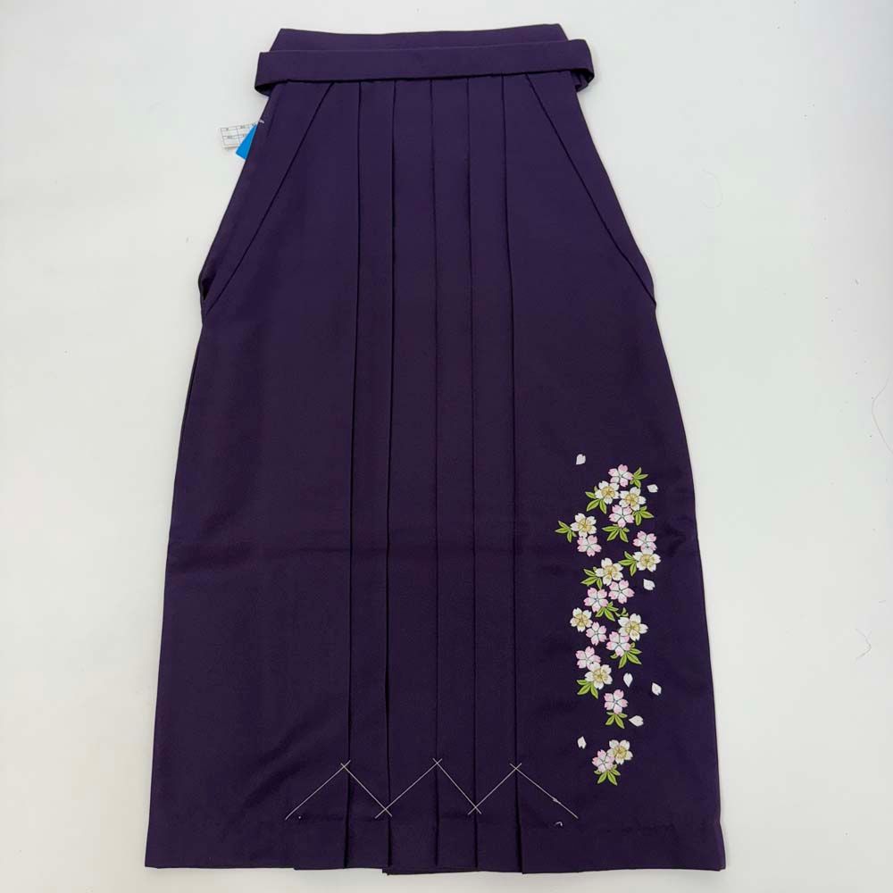 袴 S size 紐下丈86cm 行灯袴 卒業袴 女性用袴 刺繍 紫 中古 4741 袴 S size 紐下丈86cm 行灯袴 卒業袴 女性用袴 刺繍 紫 中古 4741