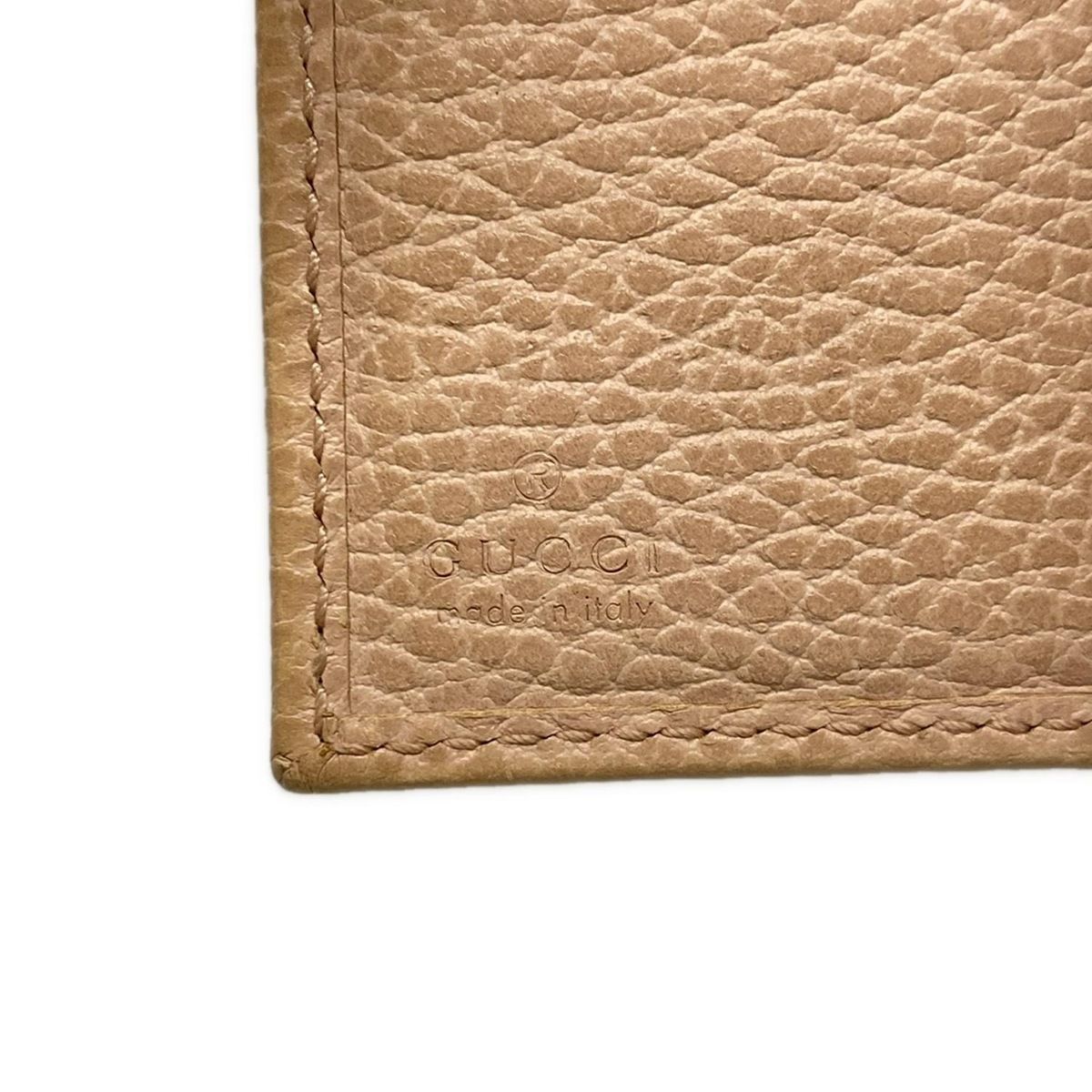美品 GUCCI グッチ 3つ折り財布 ベージュ