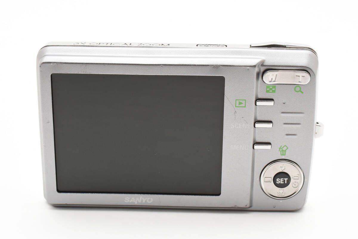 【美品】SANYO DSC-X1250　ダークシルバー SANYO DSC-X1250型 ダークシルバー 1210万画素 動確済 美品