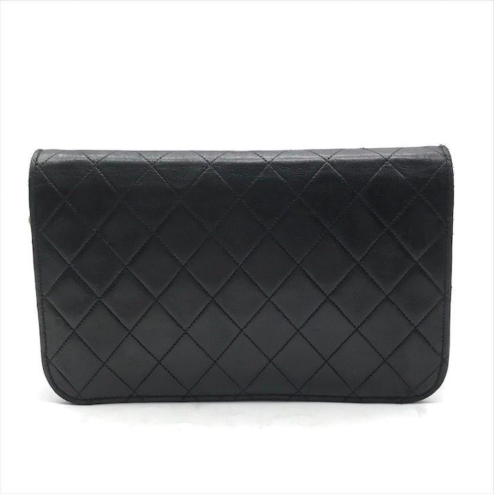 CHANEL シャネル ココマーク プッシュロック ラムレザー チェーン ショルダー バッグ 肩掛け レディース ブラック かばん 鞄 k6432