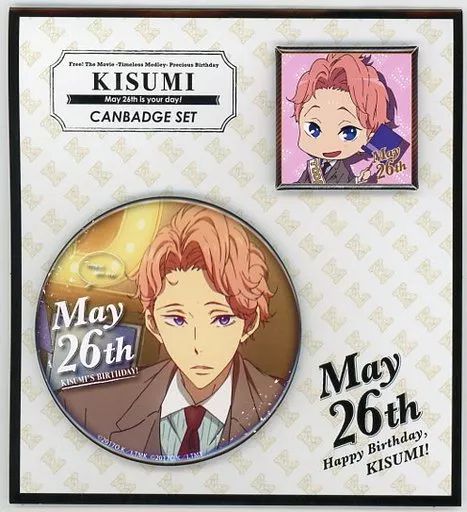 中古】バッジ・ピンズ(キャラクター) 鴫野貴澄 Precious Birthday 缶