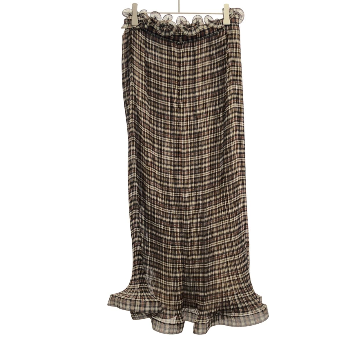 BURBERRY バーバリー マホガニーチェックプリーツスカート 4566785 ブラウン 38