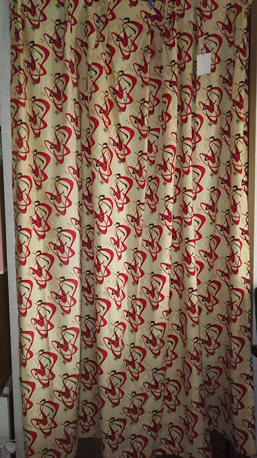 50´S柄カーテン100×200㎝