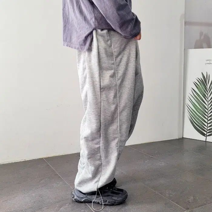 シャーリングかんたん！ゴムシャーリングの縫い方 メンズ ピンタック サイド 삥줄 ゴム シャーリング ワイド ジャージ パンツ 2 カラー