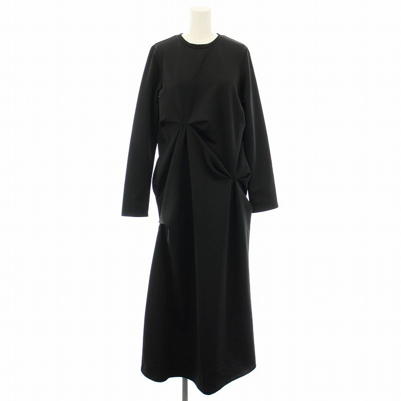 ブラックロングワンピース 長袖 UN3D UN3D.」 長袖ワンピース 36 ブラック レディース UN3D. 長袖ワンピース