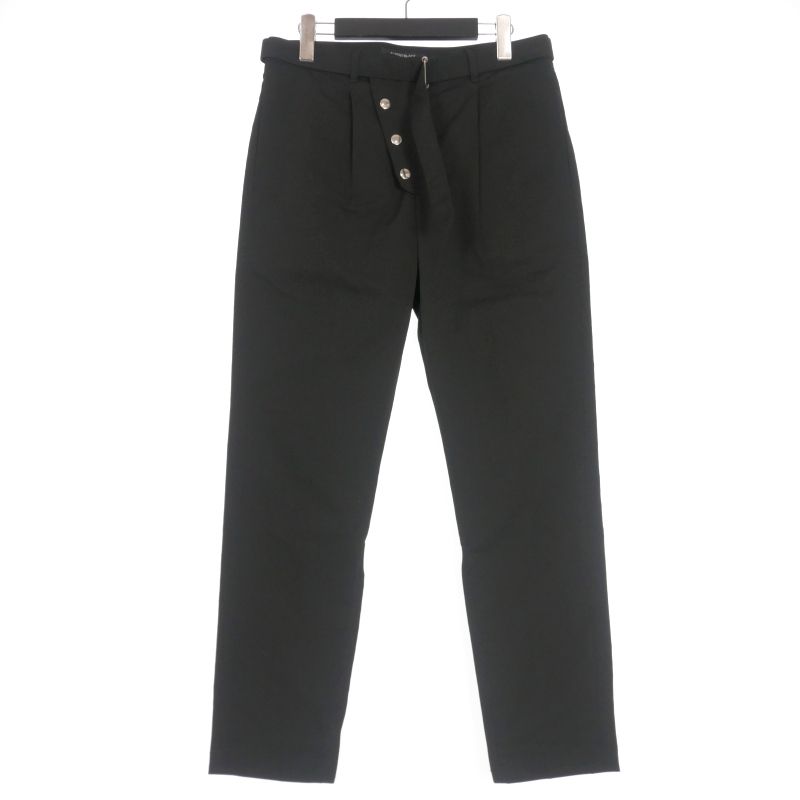 オールモストブラック ALMOSTBLACK 18AW ベルテッドパンツ