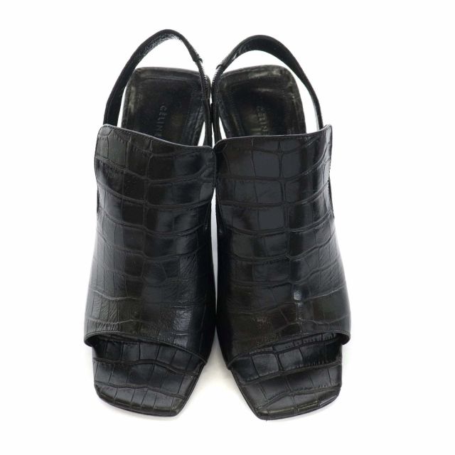 専用　セリーヌ　パンプス　クロコ調 セリーヌ CELINE フィービー期 パンプス サンダル チャンキー