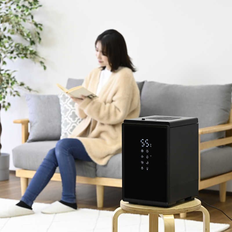 未開梱 ヤマゼン 上部給水スチーム式加湿器 マイコン式 YAMAZEN スチーム式 KSF-S34-B