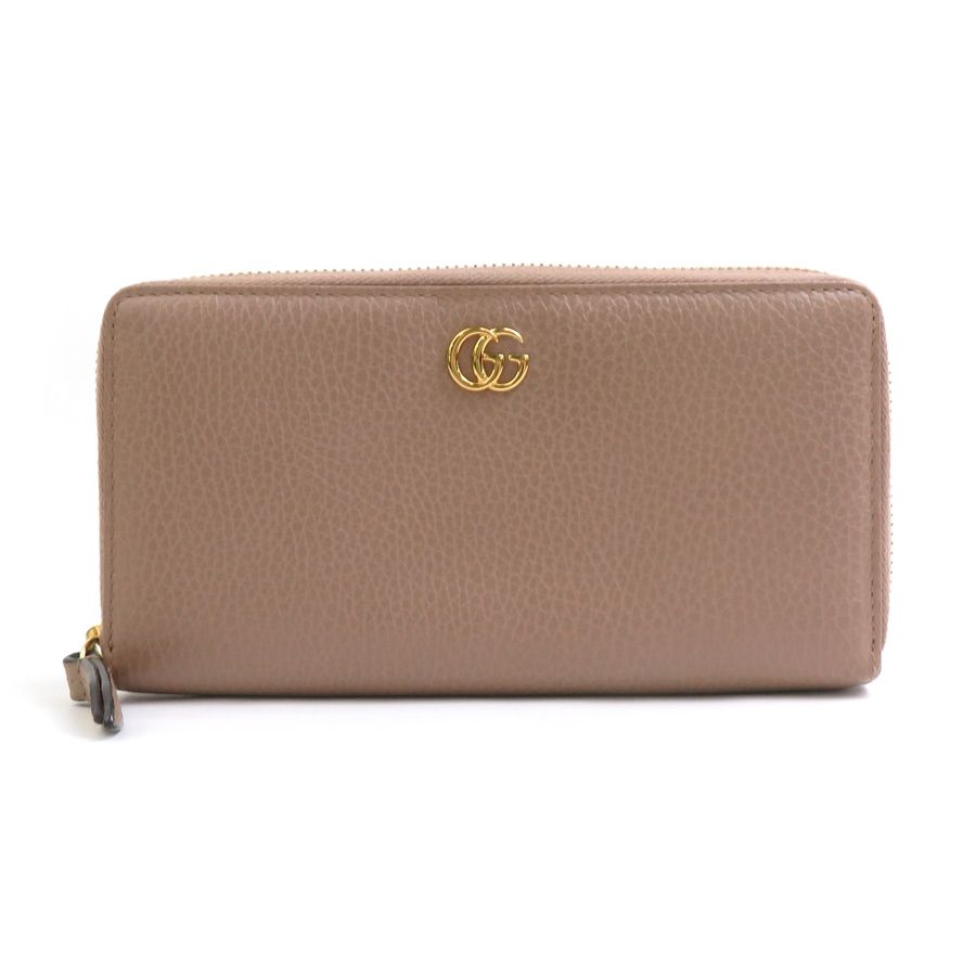 グッチ GUCCI ラウンドファスナー長財布 GGマーモント 456117