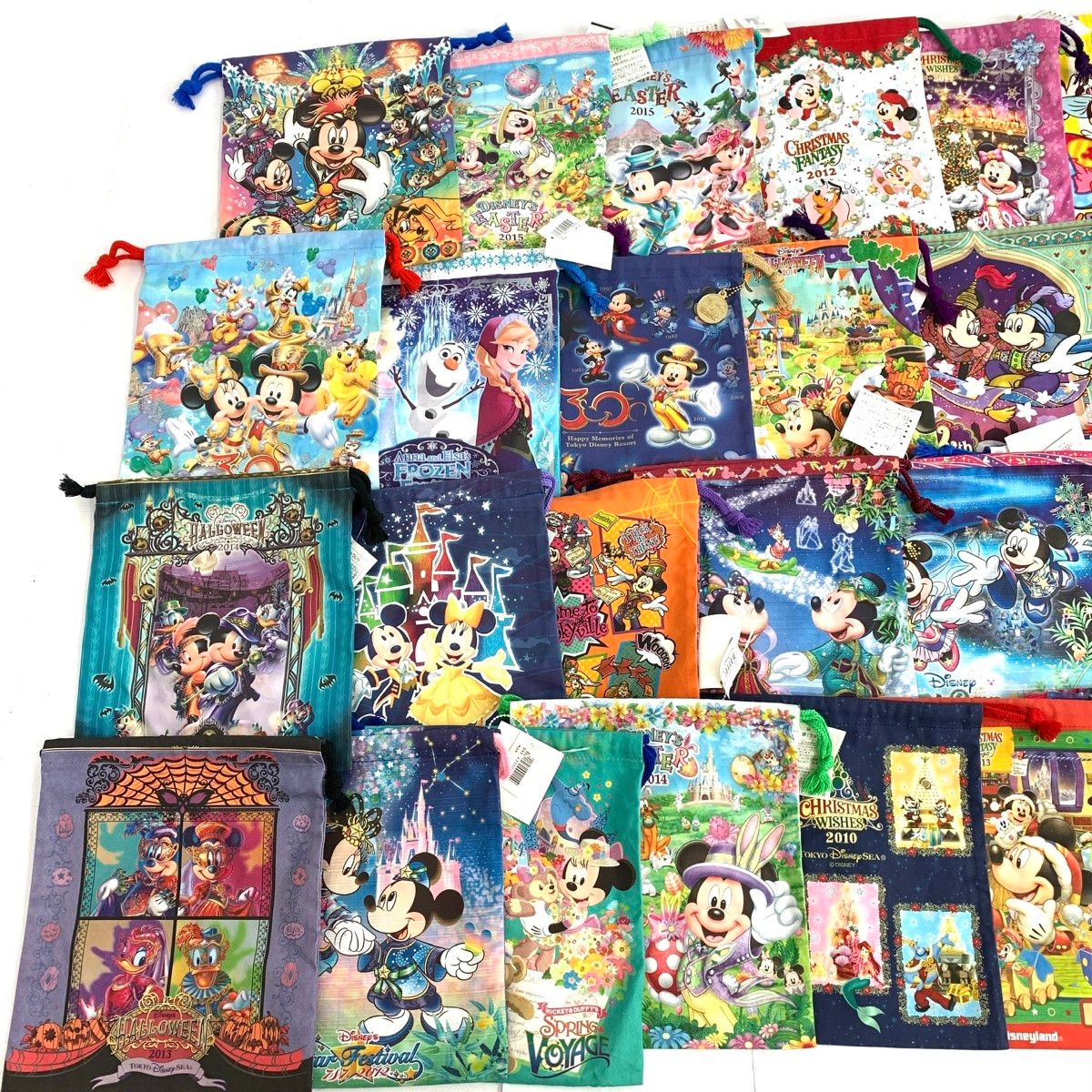 ディズニー Disney ランド シー イースター アニバーサリー 夏祭り 七夕 巾着 以上 まとめセット