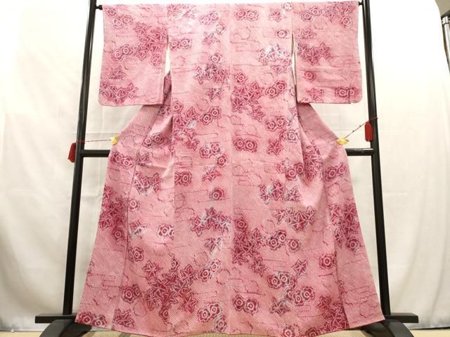 平和屋着物□上質な小紋 総絞り 正絹 逸品 未使用 BAAU4529mz 平和屋