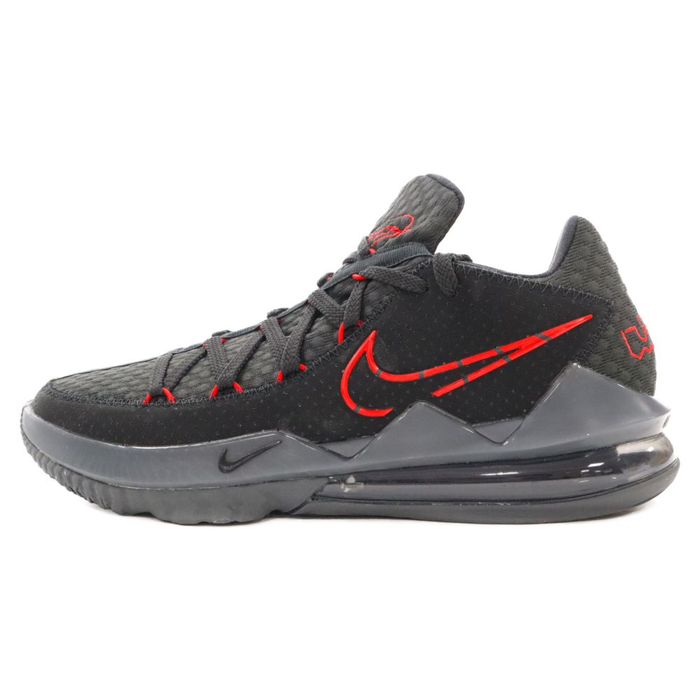 NIKE (ナイキ) LEBRON XVII LOW BLACK/RED レブロン17 ロー ブラック 