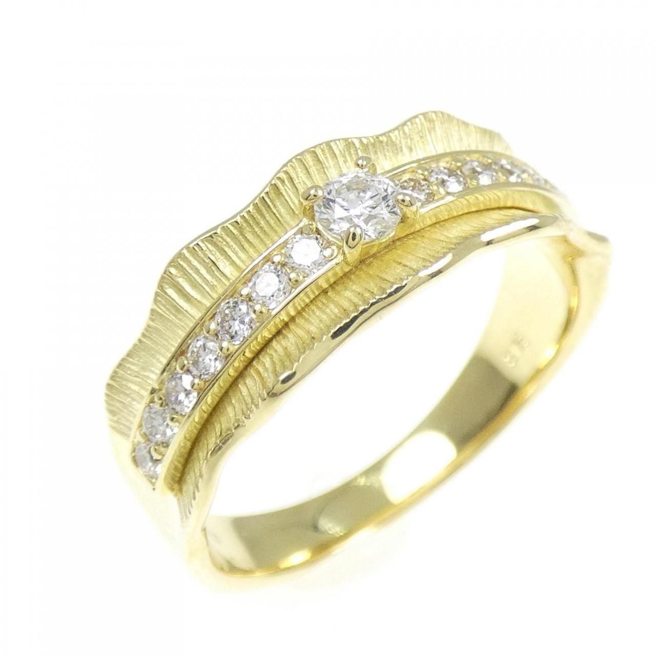 K18YG ダイヤモンド リング 0.30CT