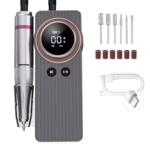電動ネイルマシン 35000RPM ブラシレス ネイルドリル 研磨 Amazon.co.jp: ネイルマシン 爪磨き ポータブル充電式ブラシレス