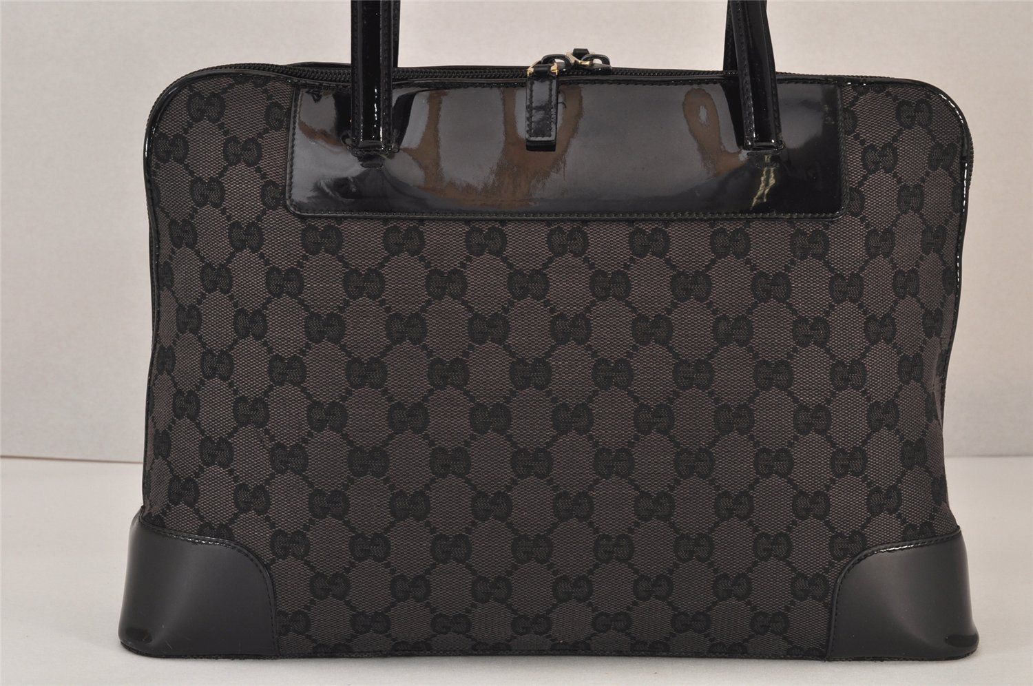 GUCCI グッチ ヴィンテージ ハンドトートバッグ GGキャンバス