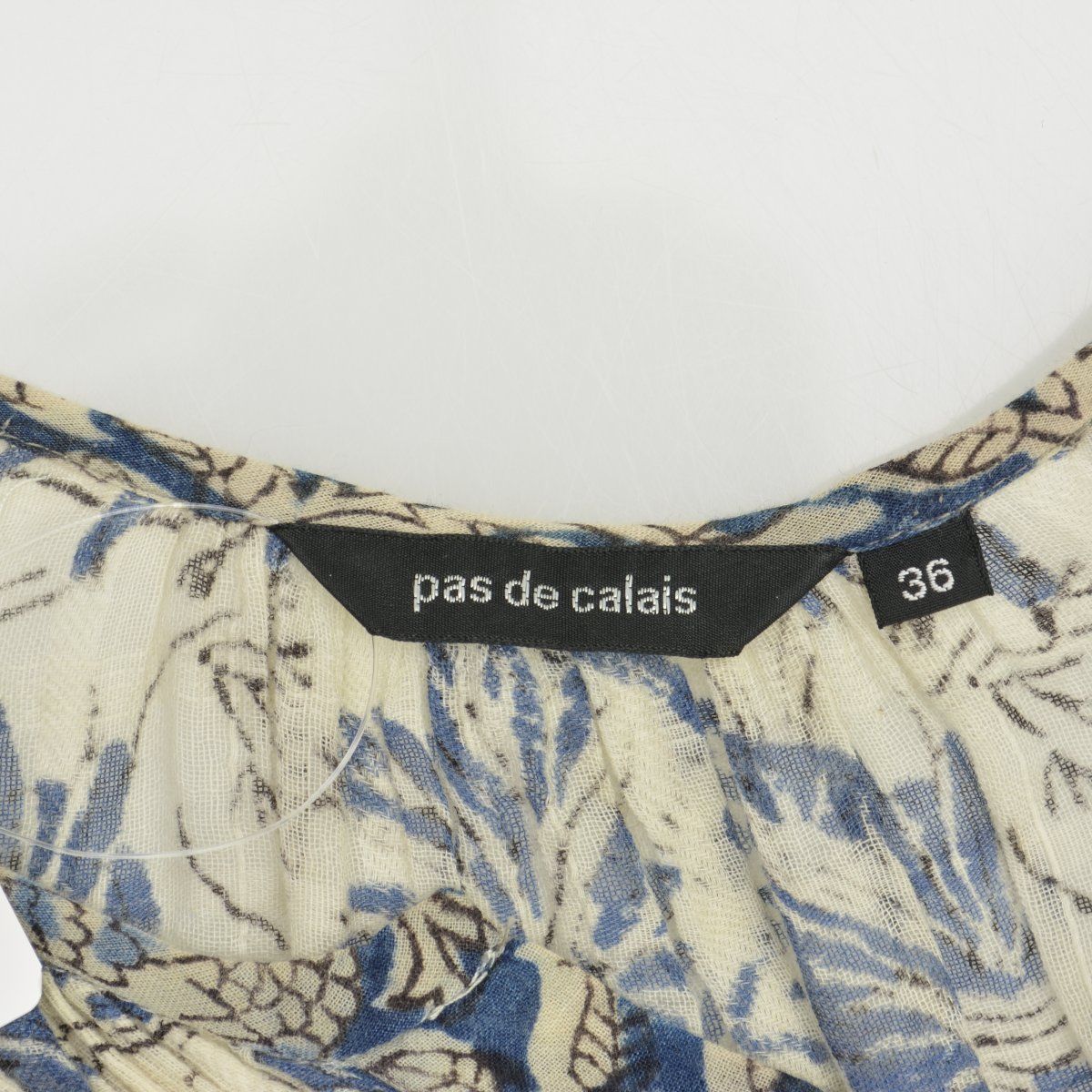 pas de calais パドカレ インドブロックプリント更紗ワンピース