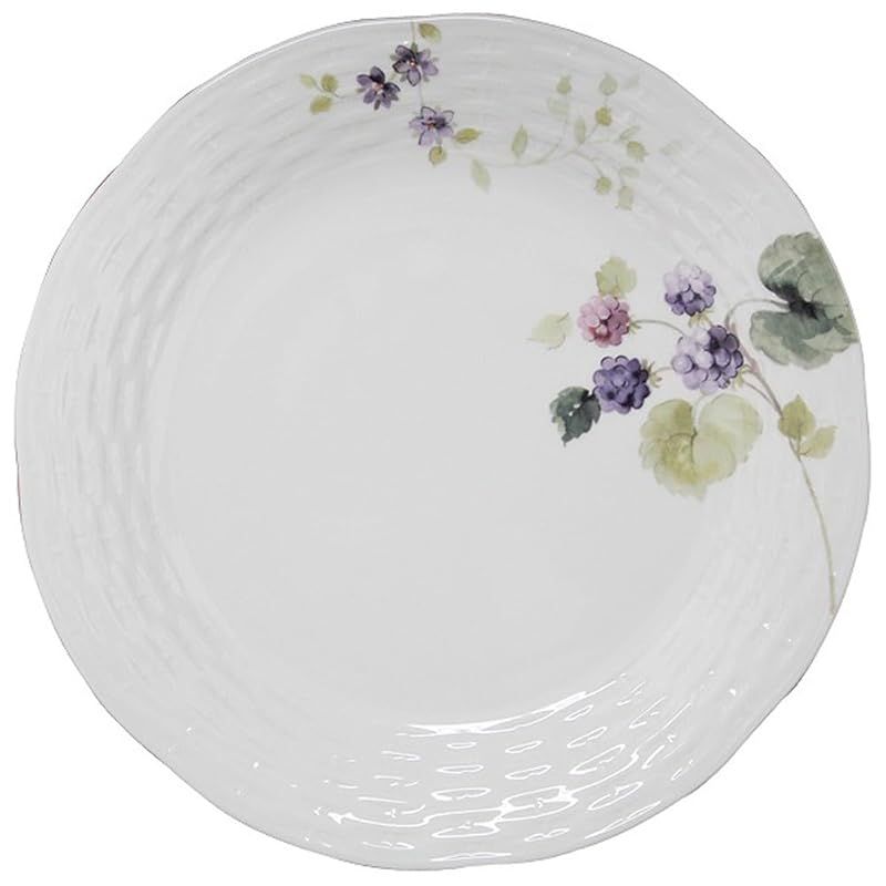 NARUMI ナルミ プレート 皿 セット ルーシーガーデン 径24cm ベリー柄 2柄セット おしゃれ かわいい レリーフ 電子レンジ温め 食洗機対応 ギフト箱入り 96011-21955P SEKIKENZAI_JP