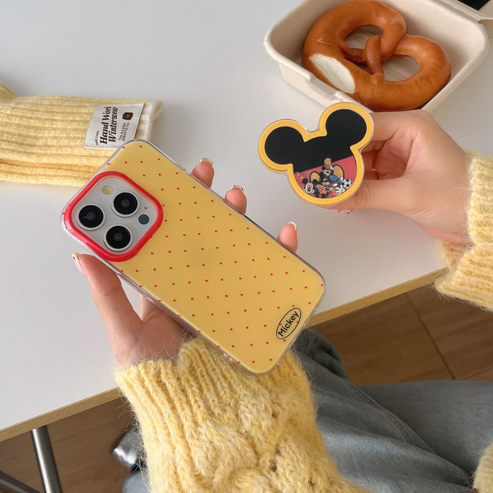 スマホケース MICKEY ミッキーマウス  可愛い iPhone15ケース リング付き   iPhone14proケース  iPhone13ケース 衝擊吸收 iPhoneケース