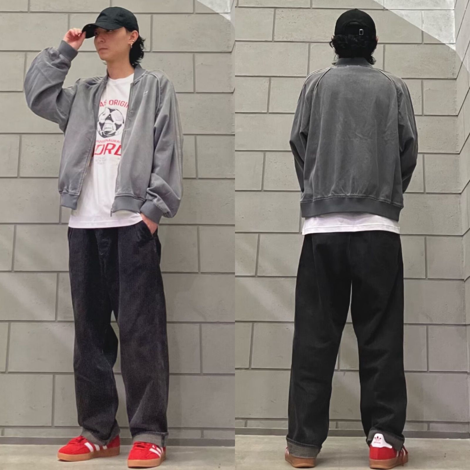 新品 3XL】アディダス ルーズ デニムジャケット ブラック ウォッシュ SST 新品 3XL】アディダス ルーズ デニム ブラック ウォッシュ