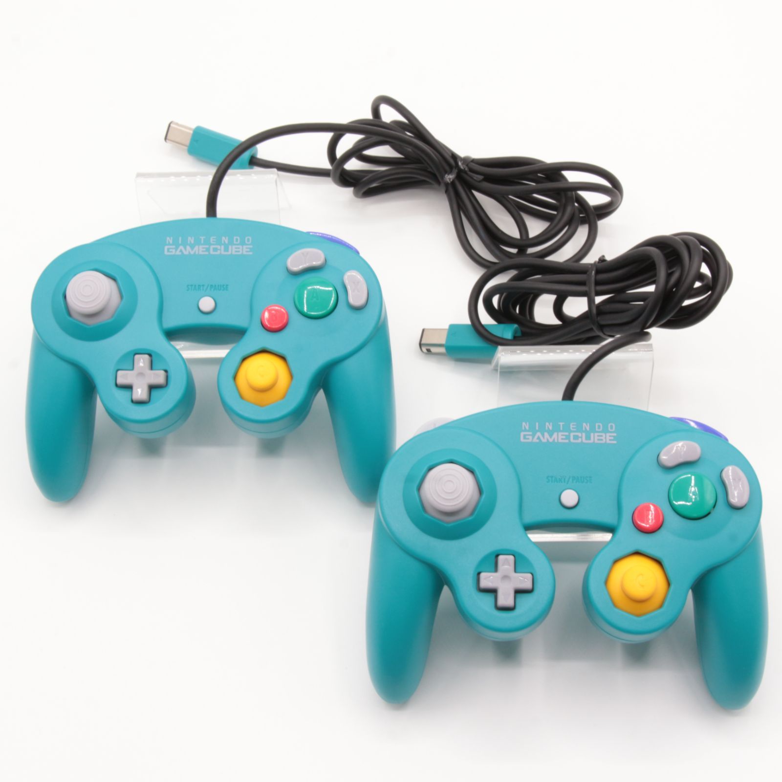 任天堂 ゲームキューブ 純正コントローラー エメラルドブルー 2個 
