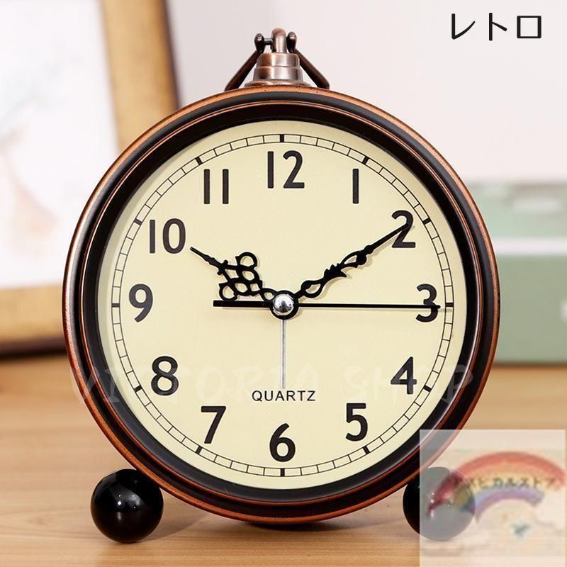 Quartz クウォーツ　アンティーク置き時計　(動作品) Amazon.co.jp: アンティーク置き時計 ヴィンテージ高級置時計