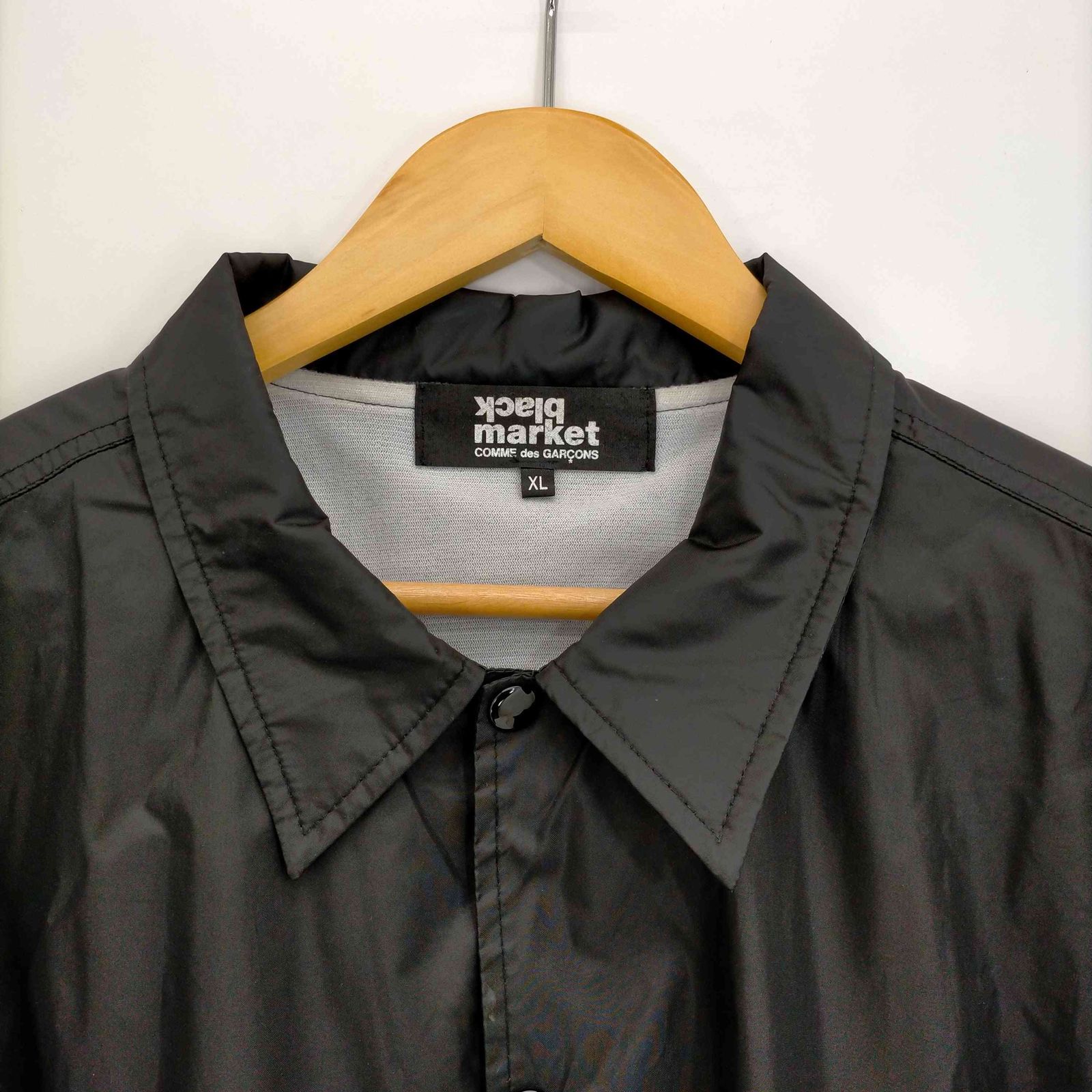 ブラックマーケットコムデギャルソン black market COMME des GARCONS 闇市 LOGO NYLON COACH JACKET  コーチジャケット メンズ JPN：XL