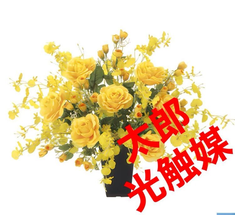 光触媒 人工観葉植物 フェイクグリーン ゴールドエース 高さ55cm@@