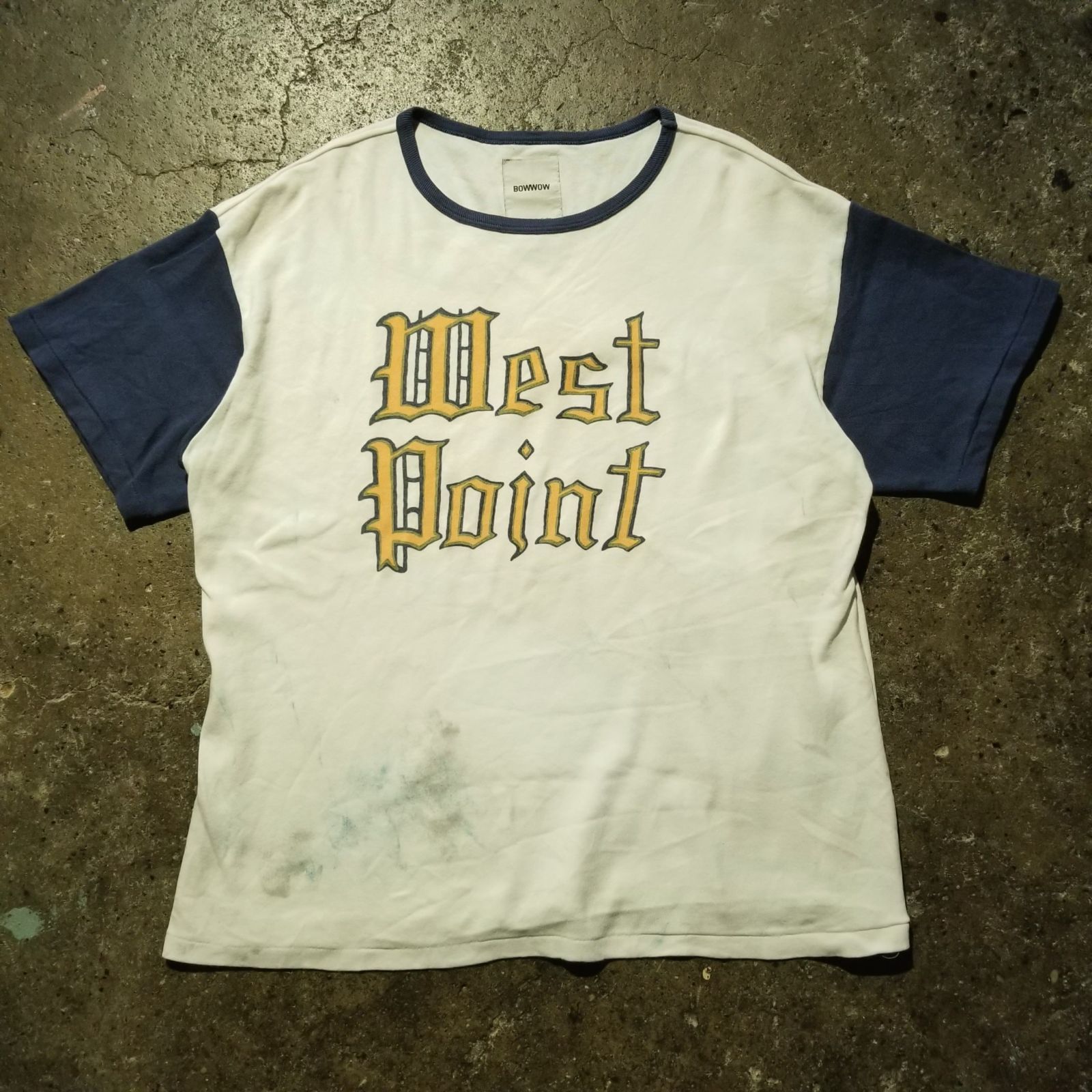 BOWWOW 25ss WEST POINT LOGO RIBBED SS CS M バウワウ ウェスト 