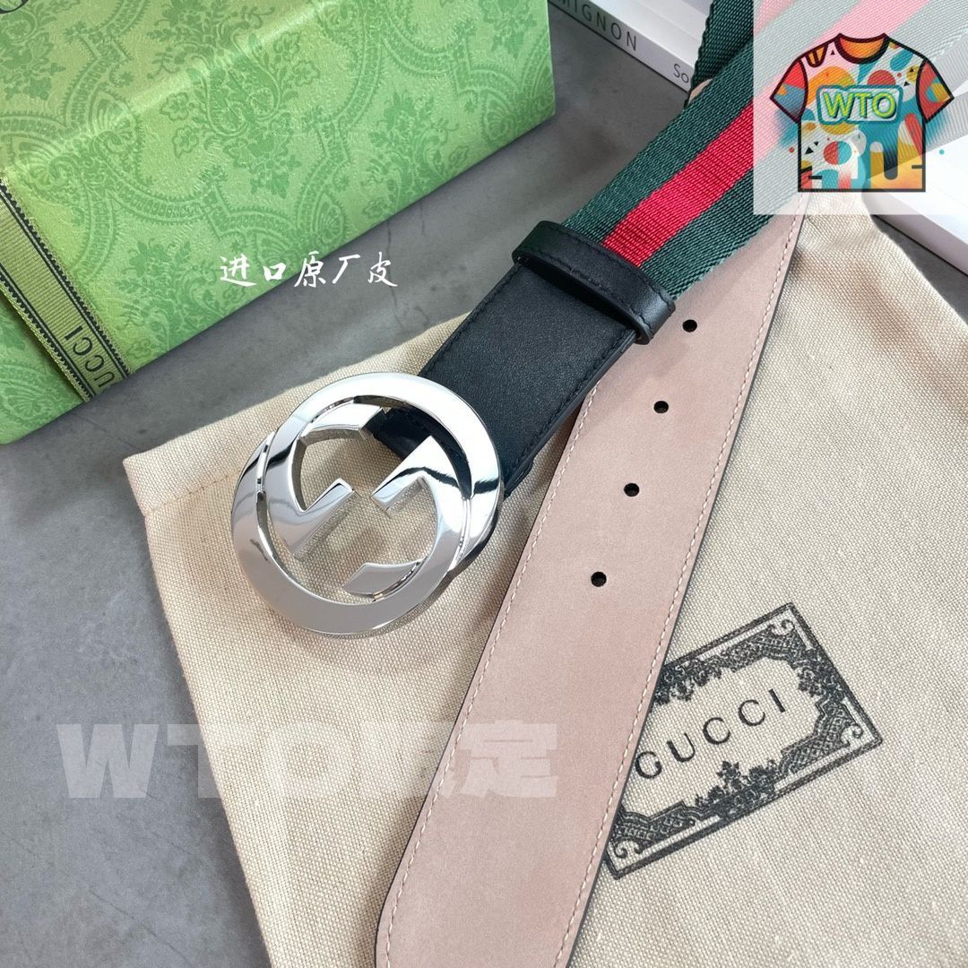 今日特価】Gucci New Double-Sided Leather Belt-3 - メルカリ