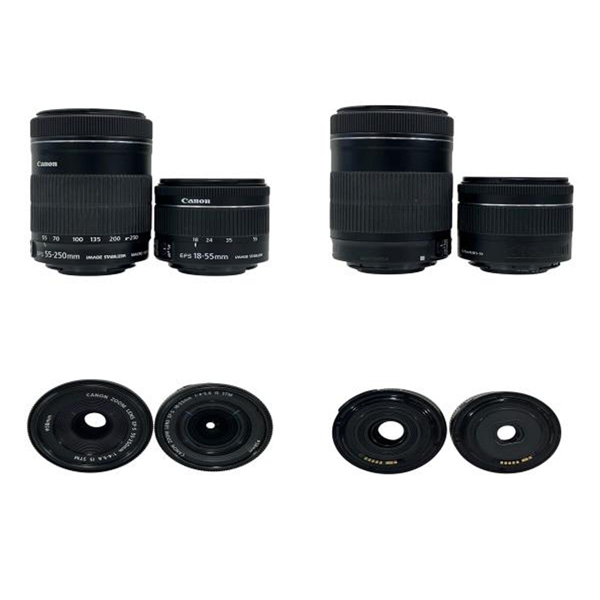 Canon KISS X10 18-55mm 55-250mm レンズセット カメラ 趣味