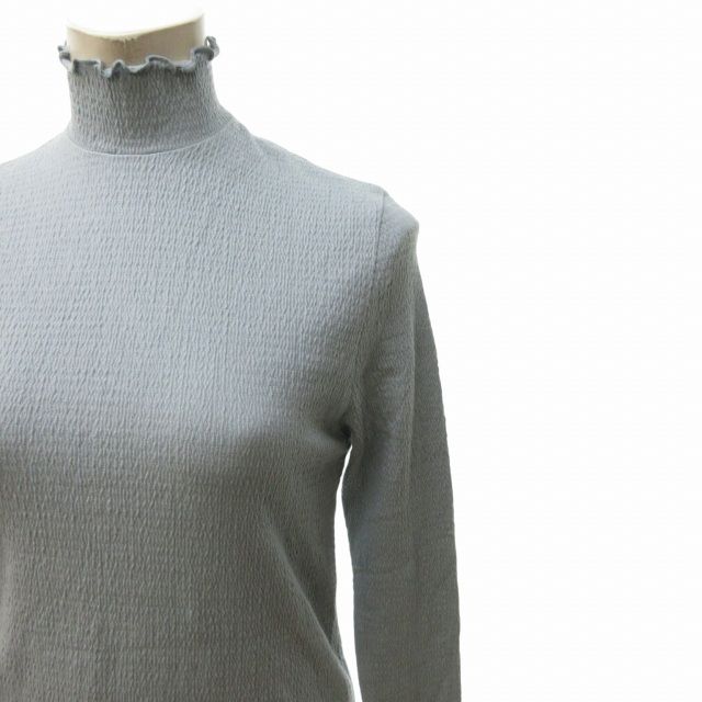 ライト WRYHT タグ付き 24SS SHIRRING BORDER TURTLE NECK TOP