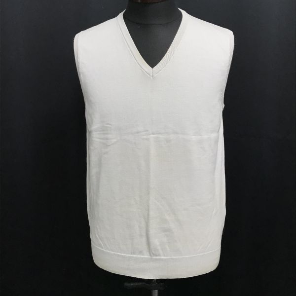 HUGO BOSS★サマーニット/ベスト【メンズS/SLIM FIT/Vネック/ライトグレー/light gray】ヒューゴボスジャパン正規