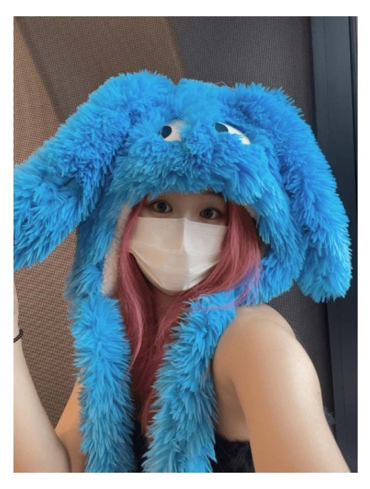ファー/帽子＋マフラー 楽天市場】フェイクファー（カラーブルー）（帽子｜バッグ・小物