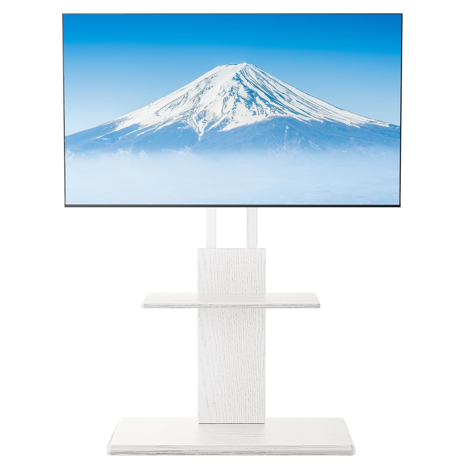 Perlegear テレビスタンド 壁寄せ ハイタイプ 白 32-70インチ対応