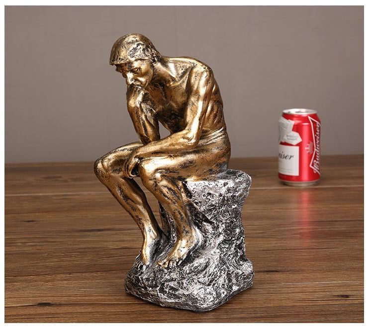 考える人 置物 オブジェ インテリア ヨーロッパ 北欧 アンティーク