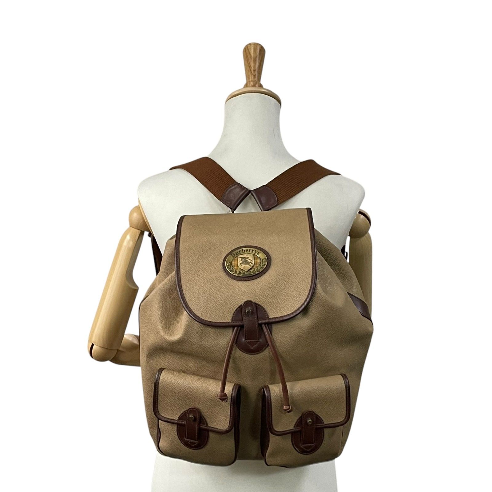 美品】Burberry バーバリー リュックサック バックパック ヴィンテージ 