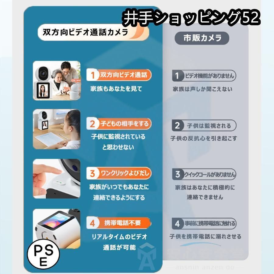 双方向ビデオ通話 夜間撮影