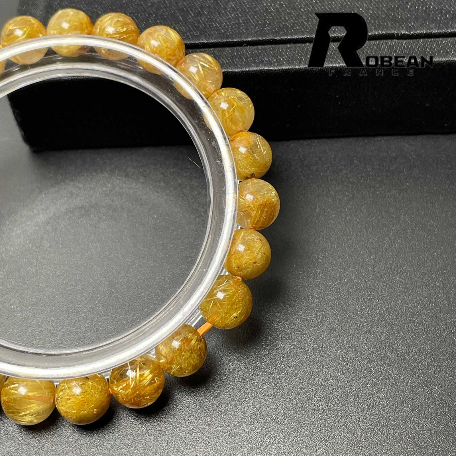 EU製 定価11万円タイチンルチルブレスレット8.3-8.9mm