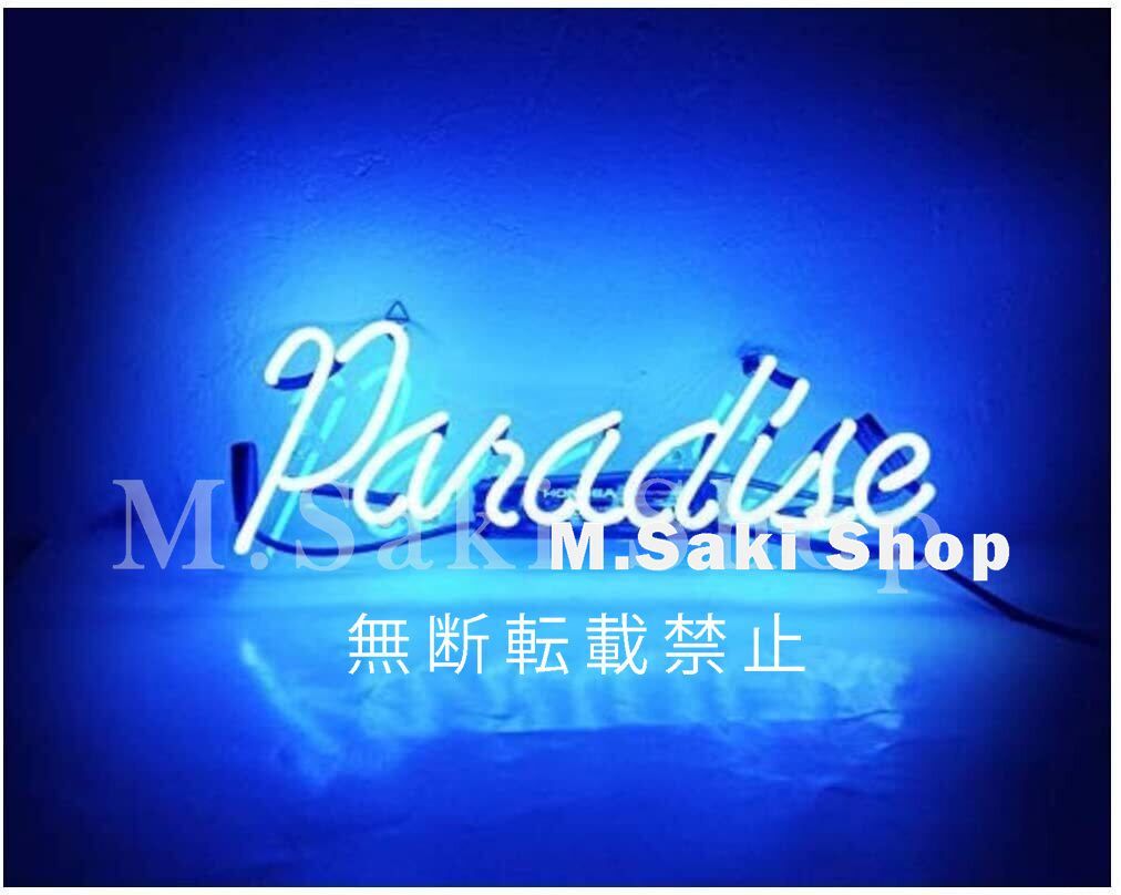 ネオンサイン (paradise) NEON SIGN 文字 ネオン管 ネオン看板 オーダーメイド オーダー BAR 喫茶 カフェ アメリカン雑貨  店舗装飾 室内装飾 広告用看板  .