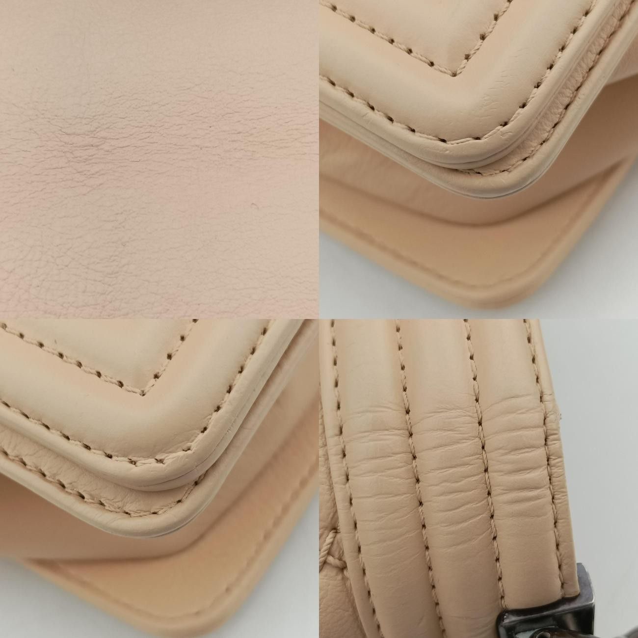 シャネルChanelボーイシャネルベージュレザーA9210518989190