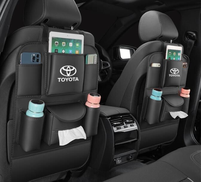 2個セット トヨタ Toyota シートバックポケット 多機能仕上げバッグ 大容量 防水 防汚 カー用品便利グッズ 後部座席収納 車用収納ポ