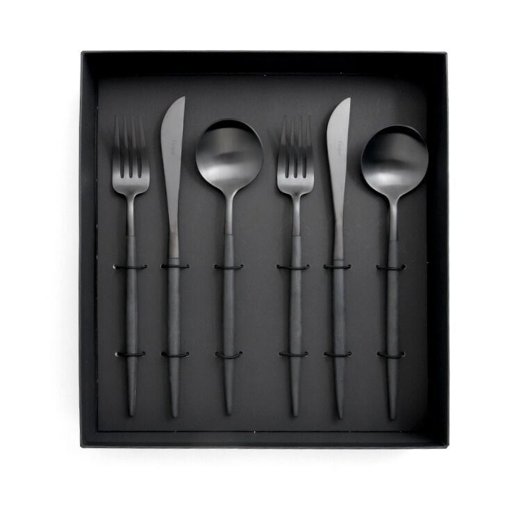 新品 クチポール ゴア オールブラック ディナー6点セット