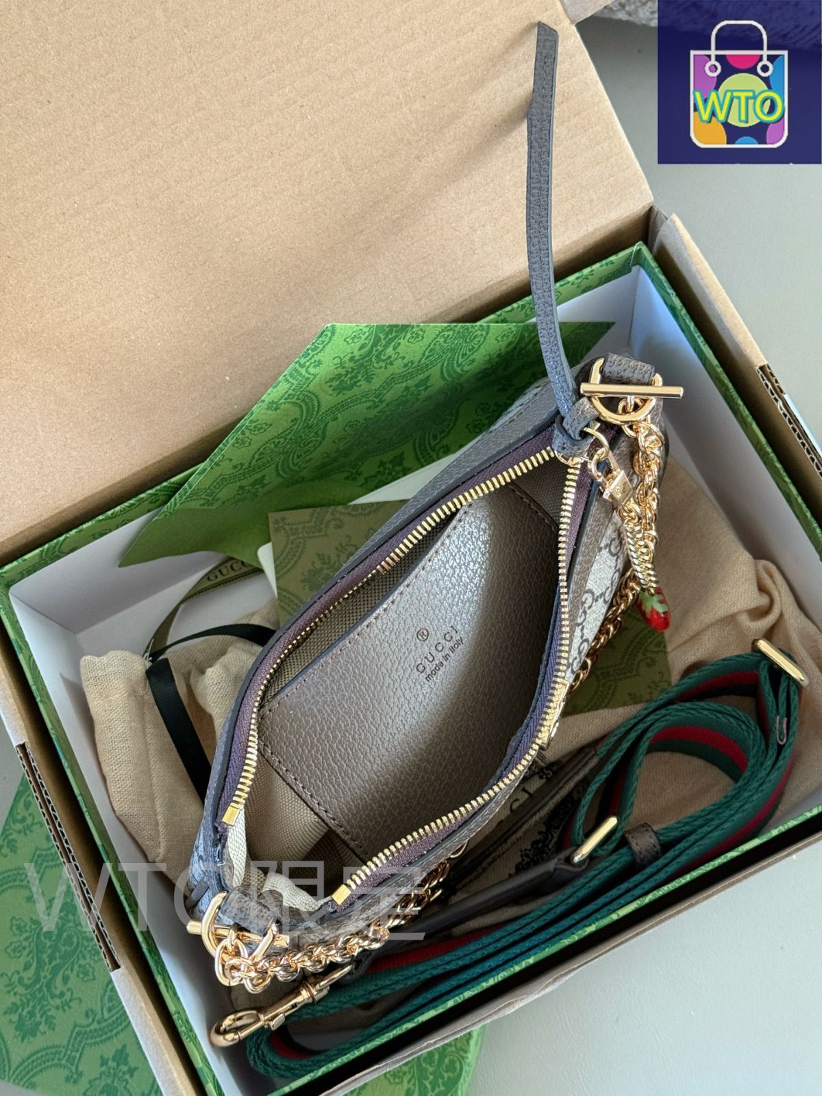 今日特価】Gucci グッチ オフィディア ストロベリー トリプル