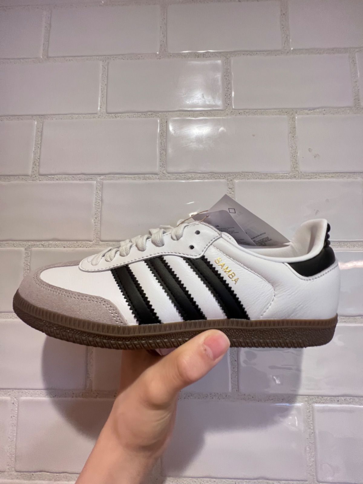 adidas samba OG クラウドホワイト 白 新品 22cm〜25cm アディダス サンバ originals レディーススニーカー メンズ スニーカー B75806 - メルカリ