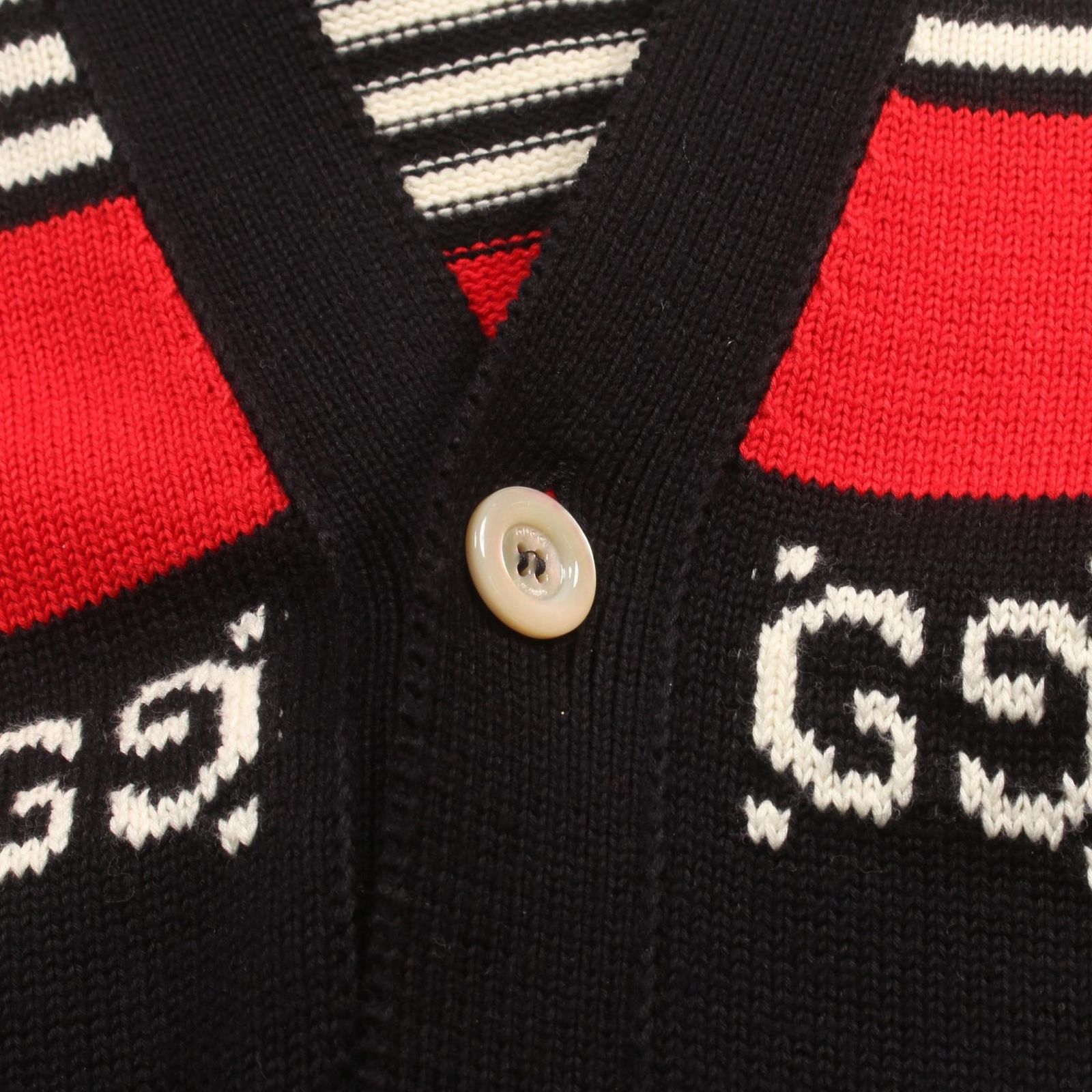 GUCCI グッチ GGジャカード ボーダー カーディガン - メルカリ