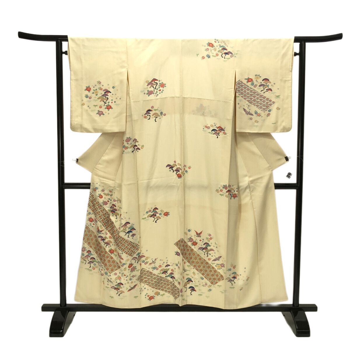 訪問着/美品/京友禅/薄ピンク/仕立上がり/適応身長145～153㎝/8999  