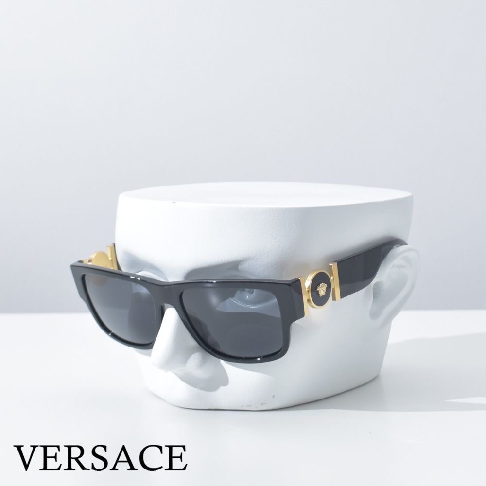 ヴェルサーチ サングラス VERSACE メンズ ブランド ブラック 黒 グレーレンズ VE4369-OGB18758