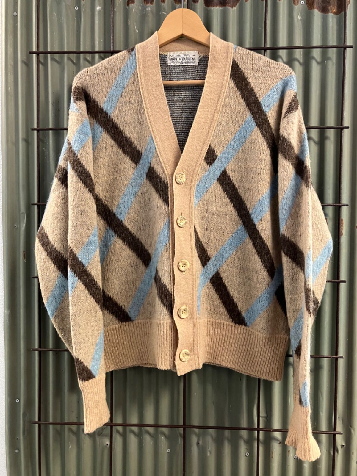 Old Van Heusen Knit cardigan ニットカーディガン library.umsida.ac.id